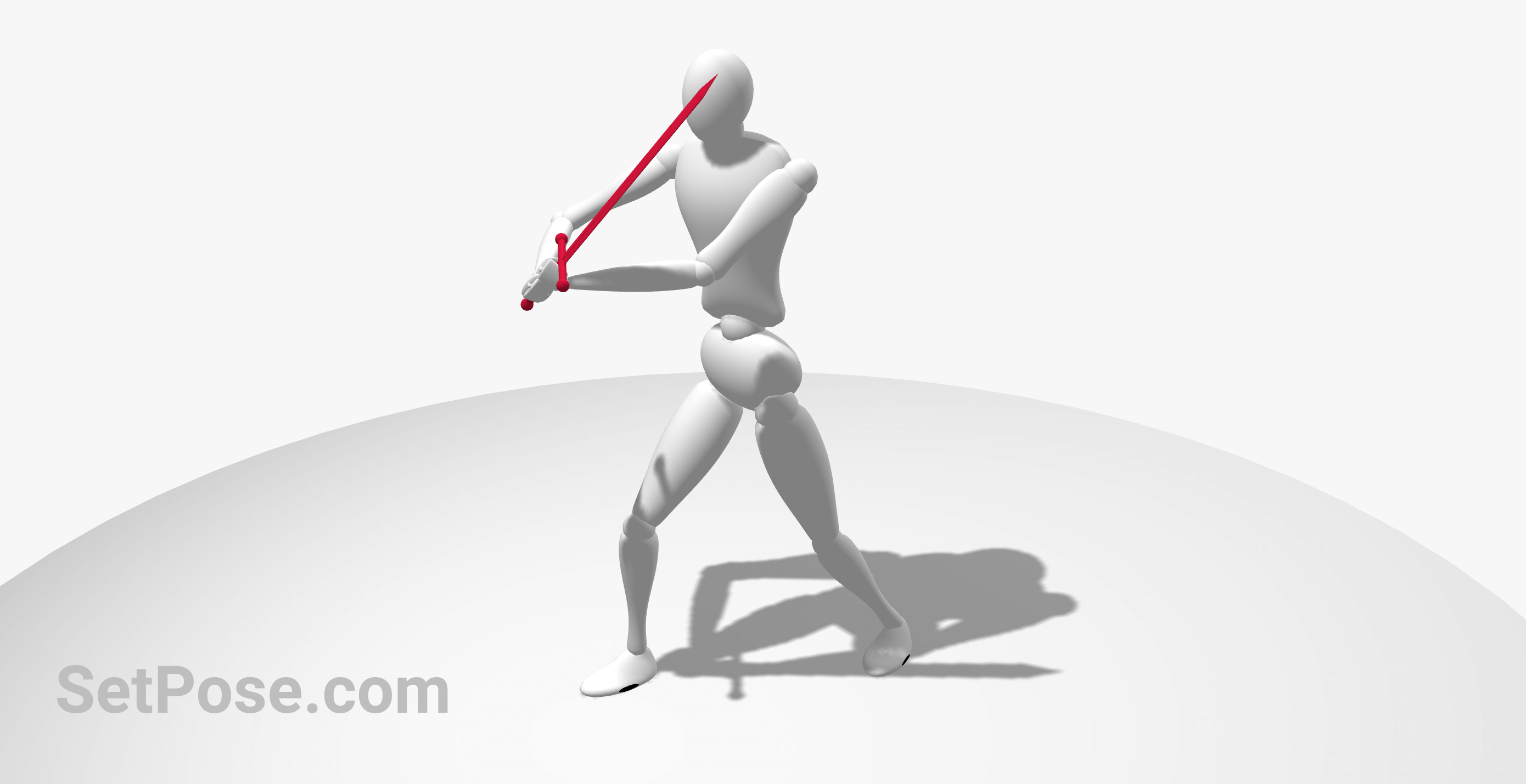 Sword block action pose reference image